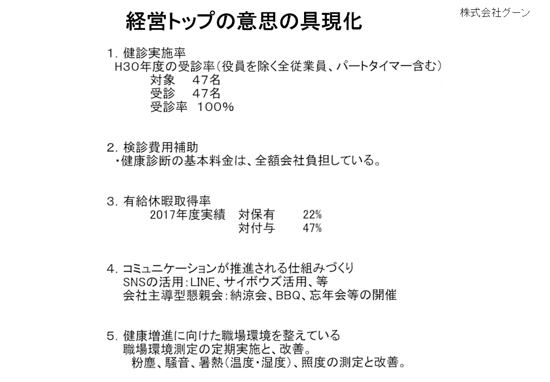 経営トップの意思の具現化